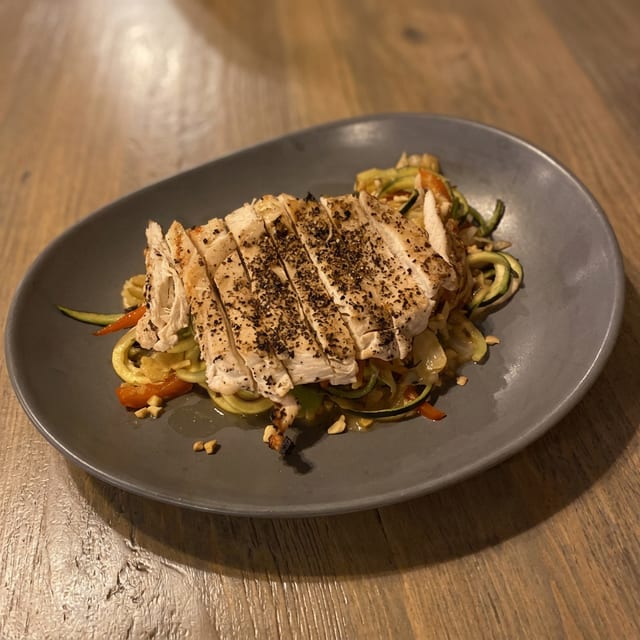 Thai Chicken Zoodles.